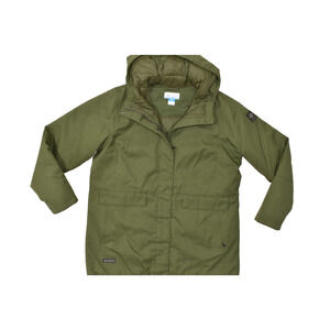 Columbia Women's Omni-Heat Parka Jacket Regular Size 1X Green Hooded